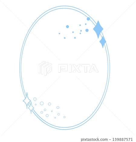 Blue oval effect decorative frame (pretty / magical / sparkly / decorative frame) Blue oval effect decorative frame (pretty / magical / sparkly / decorative frame) 139887571