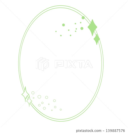 Green oval effect decorative frame (pretty / magical / sparkly / decorative frame) Green oval effect decorative frame (pretty / magical / sparkly / decorative frame) 139887576