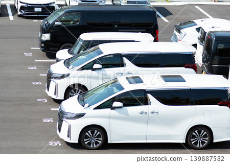 Parking lot and cars Parking lot and cars 139887582