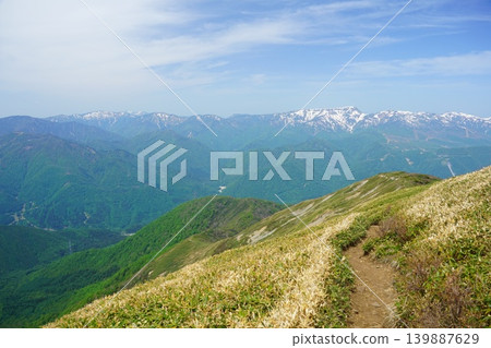 Mount Naeba and hiking trails Mount Naeba and hiking trails 139887629