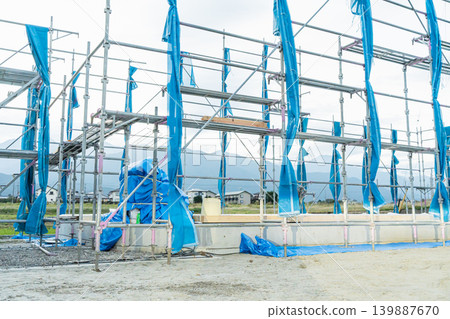 房屋建築工地鷹架，單管鷹架 139887670