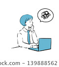 Illustration of a businessman struggling with work. 139888562