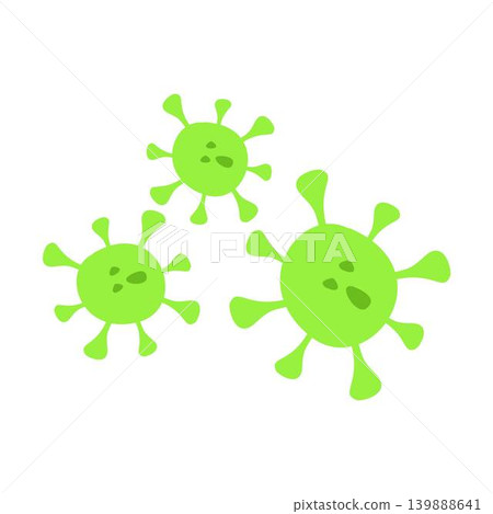 covid-19 virus cell illustration 139888641