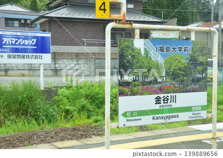 Scenery from Fukushima Station to Koriyama Station on the JR East Tohoku Main Line. Scenery from Fukushima Station to Koriyama Station on the JR East Tohoku Main Line. 139889656