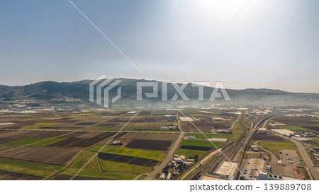 April 26 2026 Hakodate Hokuto Aerial View With Shinkansen Railway April 26 2026 Hakodate Hokuto Aerial View With Shinkansen Railway 139889708