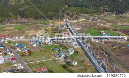 April 26 2026 Hokkaido Shinkansen Construction Site With Elevated Tracks April 26 2026 Hokkaido Shinkansen Construction Site With Elevated Tracks 139889722