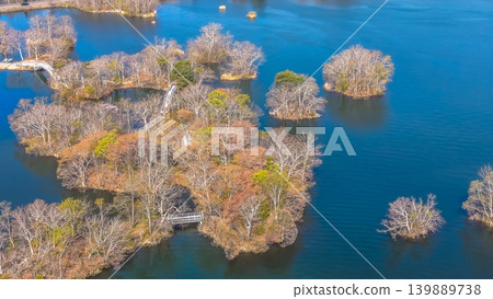 April 26 2026 Onumakoen Lake With Komagatake Mountain Aerial April 26 2026 Onumakoen Lake With Komagatake Mountain Aerial 139889738