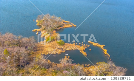 April 26 2026 Onumakoen Lake Wetland Island Aerial In Spring April 26 2026 Onumakoen Lake Wetland Island Aerial In Spring 139889751