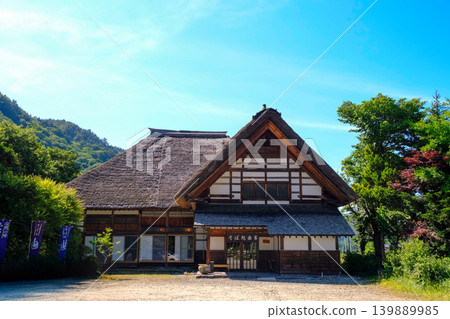Soba restaurant in a traditional Japanese house village Soba restaurant in a traditional Japanese house village 139889985