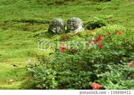 京都大原三千院的童子地藏像（京都市左京區） 139890412
