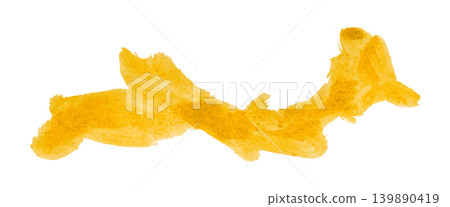 yellow brush isolated on transparent background yellow watercolor yellow brush isolated on transparent background yellow watercolor 139890419