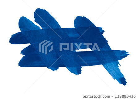 blue brush isolated on transparent background blue watercolor blue brush isolated on transparent background blue watercolor 139890436