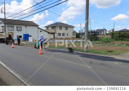因道路建設而交替單向通行的道路 因道路建設而交替單向通行的道路 139891116