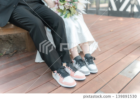 運動鞋搭配/運動鞋婚禮圖片 139891530