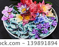 Jade vine flower water basin 139891894