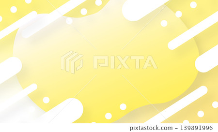 Yellow gradient fluid shape frame background, landscape orientation 16:9 Yellow gradient fluid shape frame background, landscape orientation 16:9 139891996