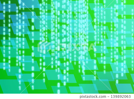 Technology background image (green) showing binary code flowing. Technology background image (green) showing binary code flowing. 139892063
