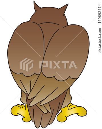 Hand-drawn animal illustration ☆ Owl Hand-drawn animal illustration ☆ Owl 139892314