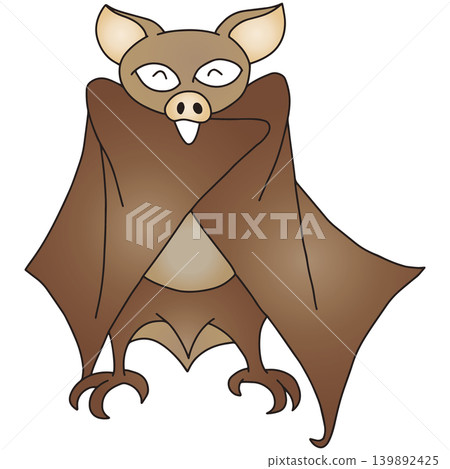 Hand-drawn animal illustration ☆ Bat Hand-drawn animal illustration ☆ Bat 139892425
