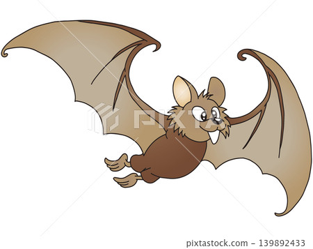 Hand-drawn animal illustration ☆ Bat Hand-drawn animal illustration ☆ Bat 139892433