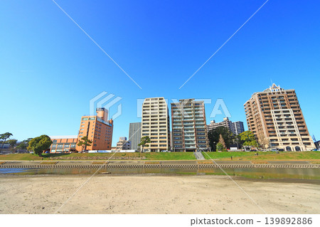Scenery around Otogawa River, Okazaki City, Aichi Prefecture Scenery around Otogawa River, Okazaki City, Aichi Prefecture 139892886