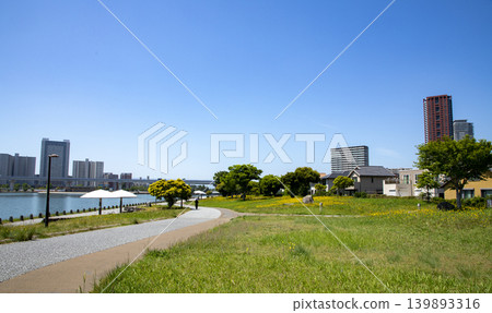 Teruha no Mori Park and walking trails in Fukuoka Island City Teruha no Mori Park and walking trails in Fukuoka Island City 139893316