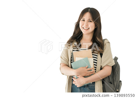 College students and businesswomen (students, cram schools, prep schools) in university, school, and office corridors College students and businesswomen (students, cram schools, prep schools) in university, school, and office corridors 139893550
