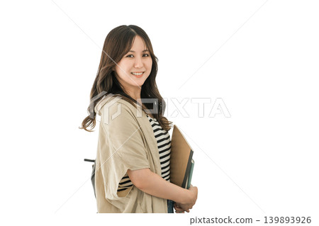 College students and businesswomen (students, cram schools, prep schools) in university, school, and office corridors College students and businesswomen (students, cram schools, prep schools) in university, school, and office corridors 139893926