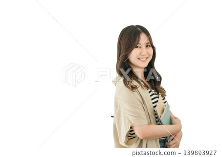 大學/學校/辦公室走廊上的大學生/女商人(學生/補習班/預科學校) 大學/學校/辦公室走廊上的大學生/女商人(學生/補習班/預科學校) 139893927