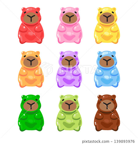 Cute capybara gummy candy clipart Cute capybara gummy candy clipart 139893976