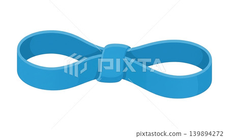 Blue Elastic Resistance Band for Muscle Test Blue Elastic Resistance Band for Muscle Test 139894272