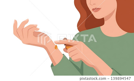 Sweating Female Checking Lowered Body Fat on Smart Watch Sweating Female Checking Lowered Body Fat on Smart Watch 139894547