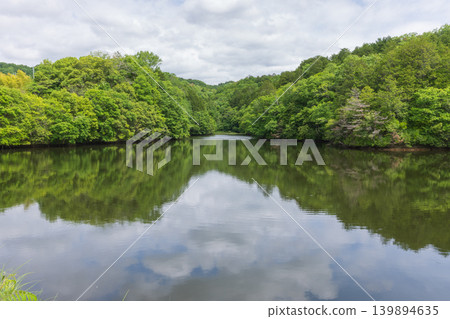 Beautiful scenery of Kaguraoyama in Tsuyama City, Okayama Prefecture, Japan Beautiful scenery of Kaguraoyama in Tsuyama City, Okayama Prefecture, Japan 139894635