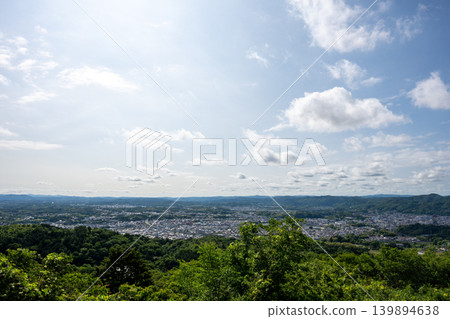 Beautiful scenery of Kaguraoyama in Tsuyama City, Okayama Prefecture, Japan Beautiful scenery of Kaguraoyama in Tsuyama City, Okayama Prefecture, Japan 139894638