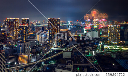 The night view of Tokyo Bay and fireworks over Odaiba <STAR ISLAND 2026 Odaiba> The night view of Tokyo Bay and fireworks over Odaiba <STAR ISLAND 2026 Odaiba> 139894722