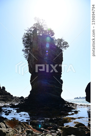 Sanriku Reconstruction National Park: Sanno-iwa Rock and the surrounding scenery Sanriku Reconstruction National Park: Sanno-iwa Rock and the surrounding scenery 139894794