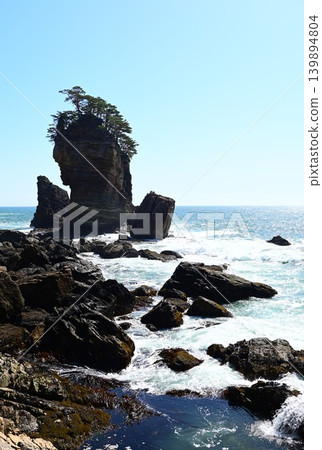 Sanriku Reconstruction National Park: Sanno-iwa Rock and the surrounding scenery 139894804