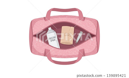 Cheerleading Competition Injury Pink Duffel Bag 139895421
