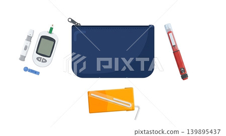 Diabetes Emergency Care Pouch with Insulin Pen Diabetes Emergency Care Pouch with Insulin Pen 139895437