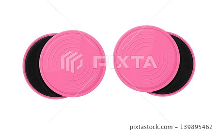 Dual Sided Core Slider Discs Pink Top Flat Vector Dual Sided Core Slider Discs Pink Top Flat Vector 139895462