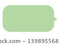 Simple speech bubble with solid color 139895568