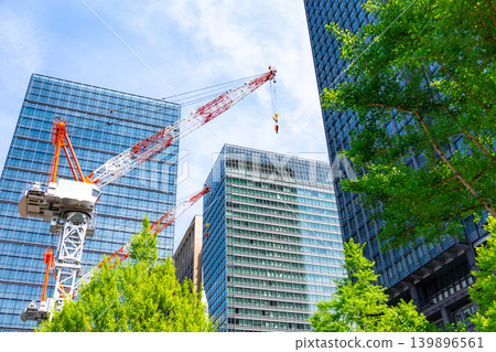 Construction site of skyscrapers Construction site of skyscrapers 139896561