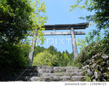 Igawa Shrine, near Igawa Dam, on a sunny day in April. Igawa Shrine, near Igawa Dam, on a sunny day in April. 139896725