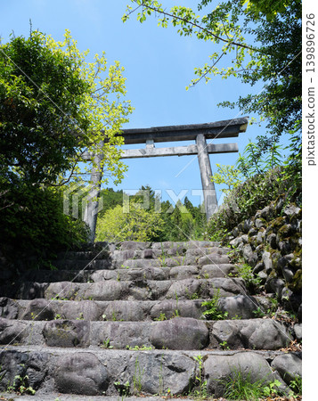 Igawa Shrine, near Igawa Dam, on a sunny day in April. Igawa Shrine, near Igawa Dam, on a sunny day in April. 139896726