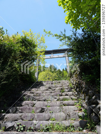 Igawa Shrine, near Igawa Dam, on a sunny day in April. Igawa Shrine, near Igawa Dam, on a sunny day in April. 139896727