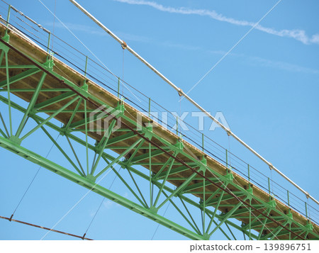Igawa Dam, Igawa Lake, Oi River, Igawa Bridge, clear moonlit day 139896751