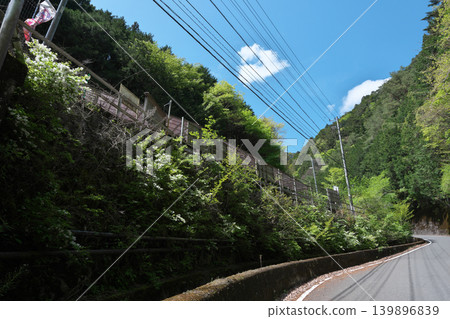 Oigawa Railway, Ikawa Station, the final stop, on a sunny day in April. Oigawa Railway, Ikawa Station, the final stop, on a sunny day in April. 139896839