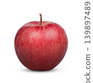 Fresh red apple isolated on white background 139897489