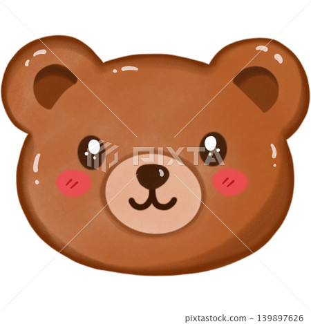 The shape teddy cookie  139897626