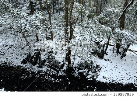 river covered with snow river covered with snow 139897939
